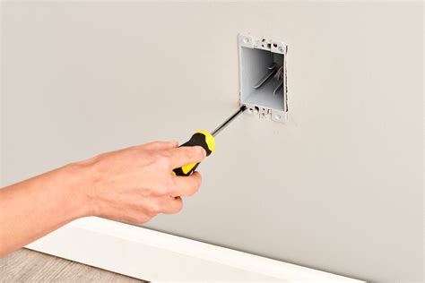 how to cut out an electrical box in drywall|putting electrical box existing drywall.